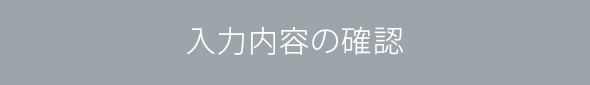 入力内容の確認